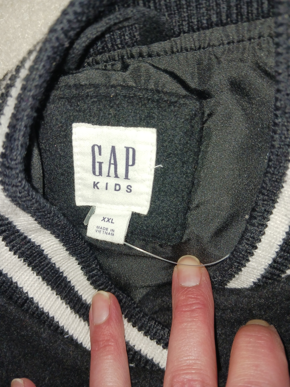 GAP Kids Black & White Striped Pullover